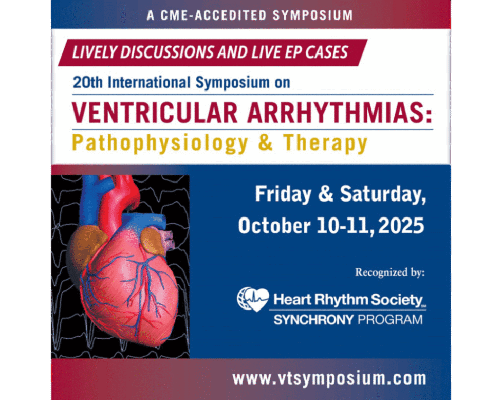 20th International Symposium on Ventricular Arrhythmias: Pathophysiology & Therapy